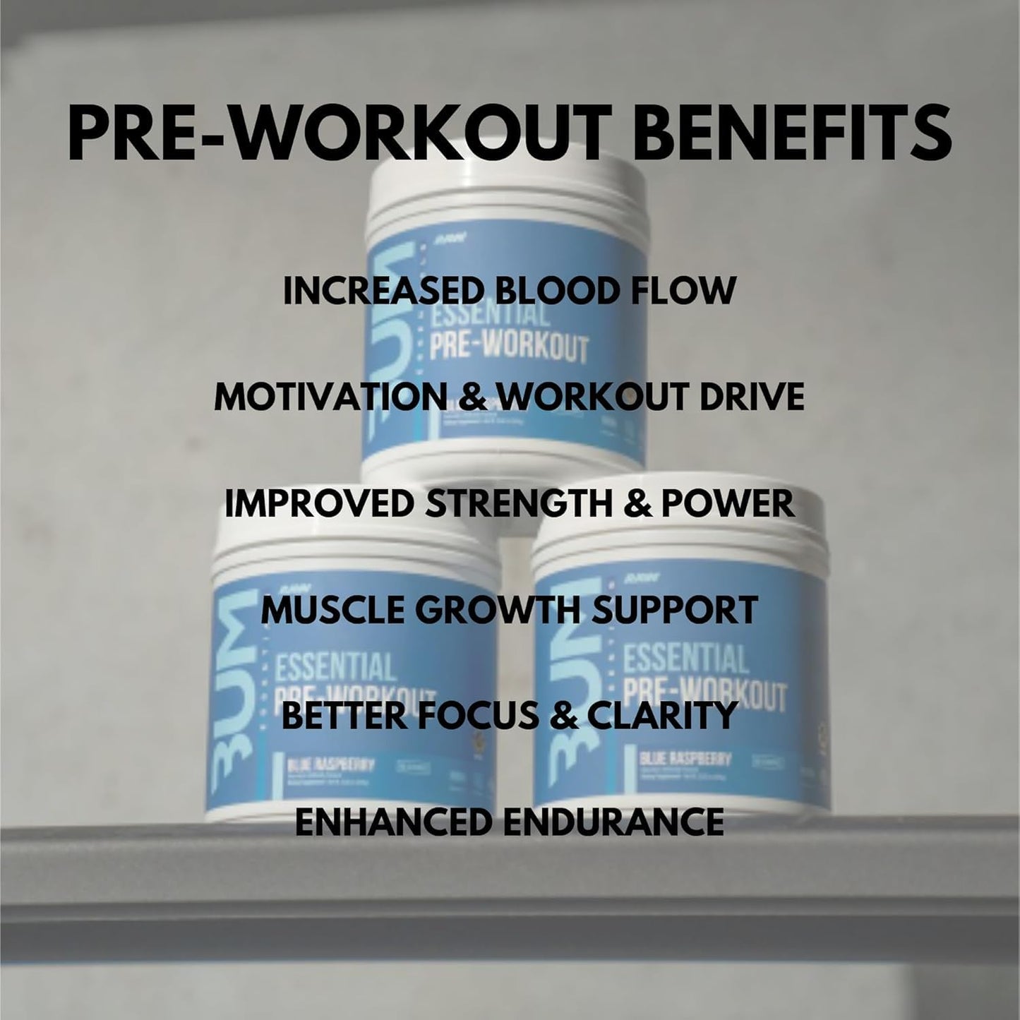 Generic RAW Essential Pre-Workout Powder – CBUM Formula, 29.62 oz
