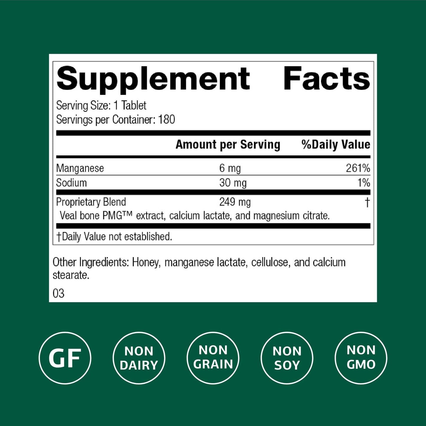 Standard Process Inc. Biost Skeletal & Cellular Health Supplement Tablet 180 Tablets