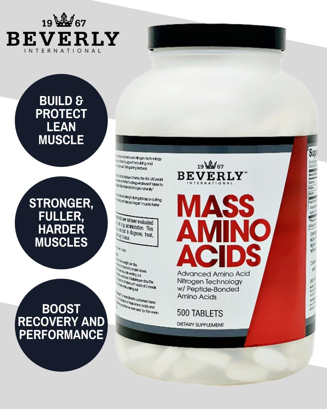 Beverly International Mass Amino Acids Tablets 500
