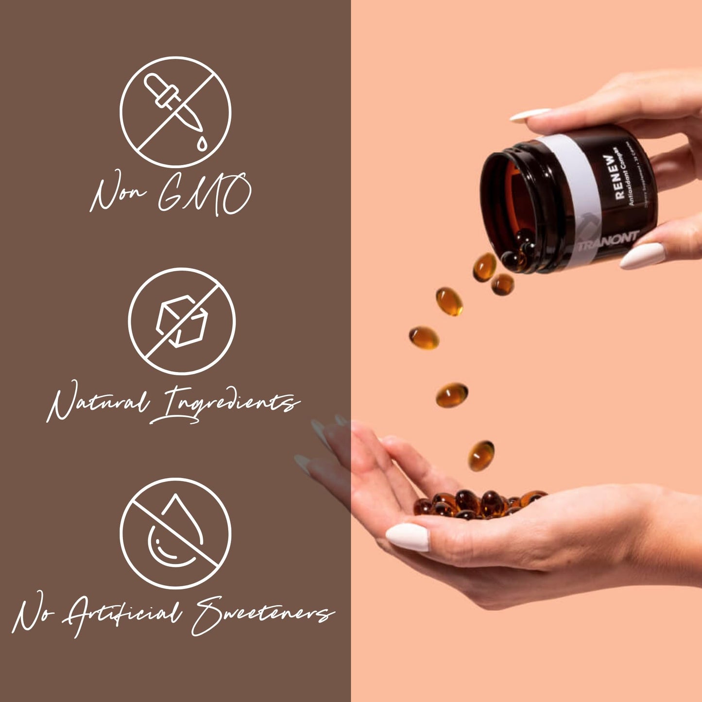 Tranont Renew Antioxidant Complex for Vitality & Wellness Capsules 30 Count
