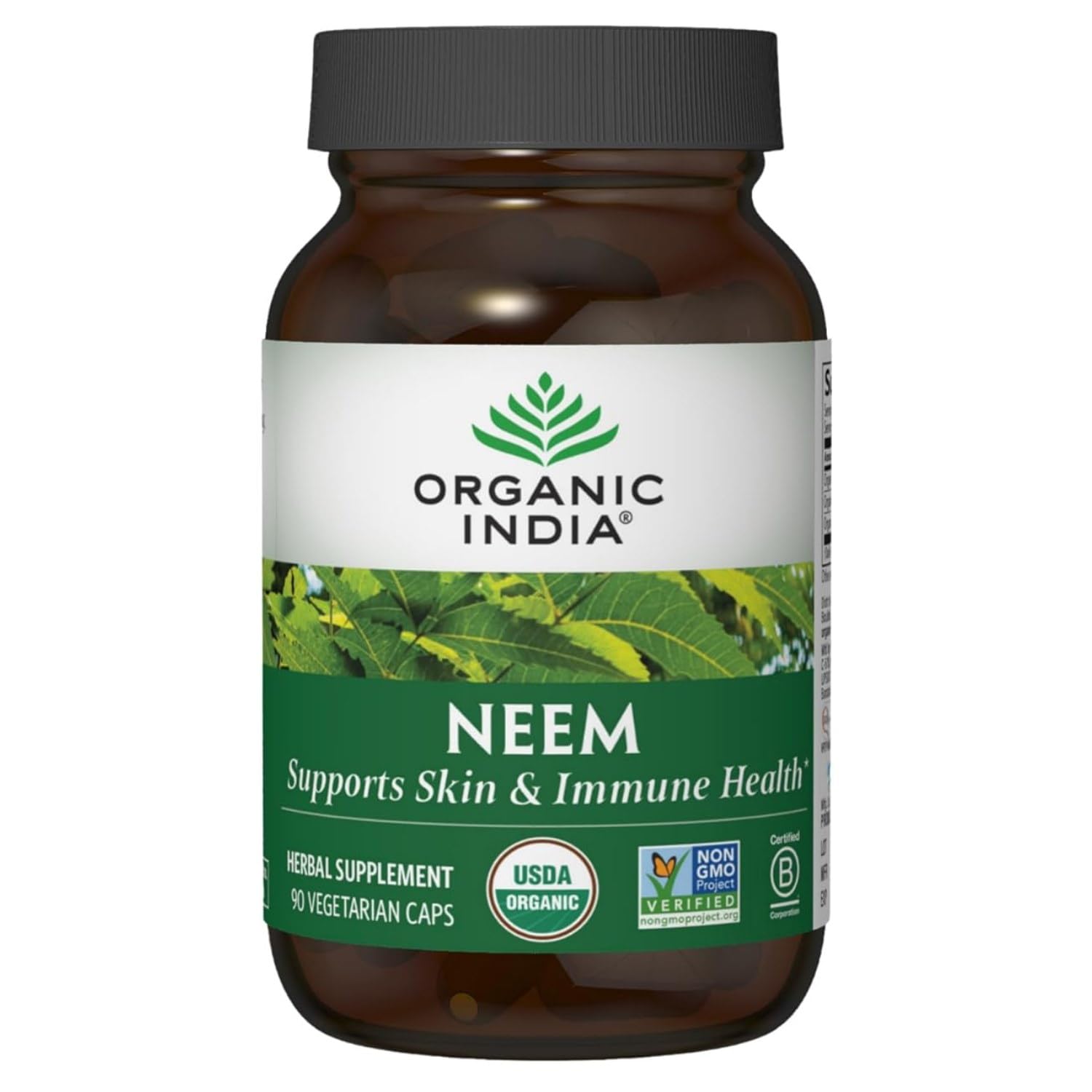 Organic India Neem Capsules 90 Count