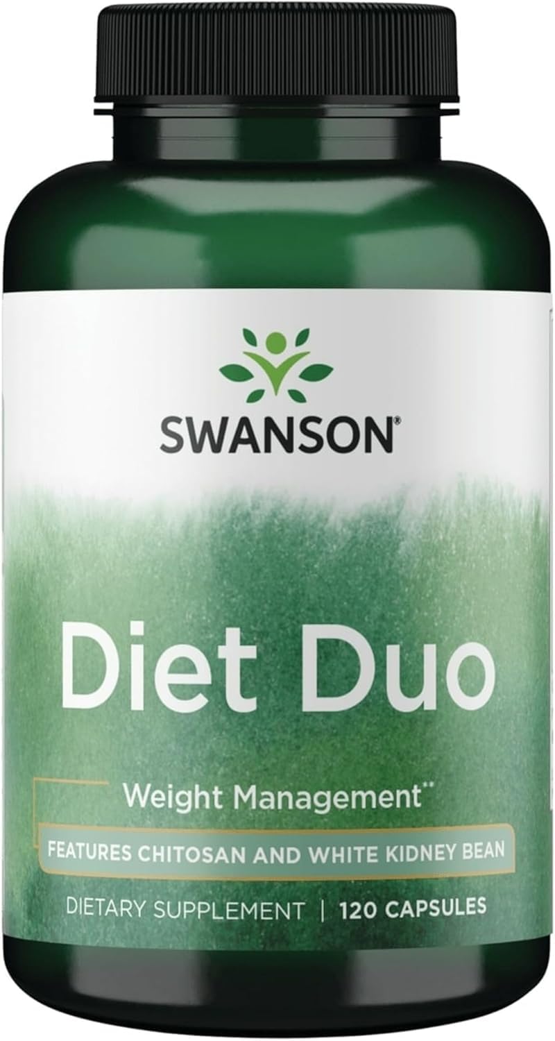 Swanson Diet Duo with White Kidney Bean Capsules, 120 Capsules