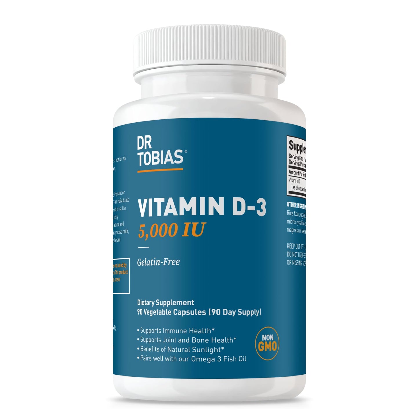 Dr. Tobias Vitamin D3 5000 IU 90 Capsules