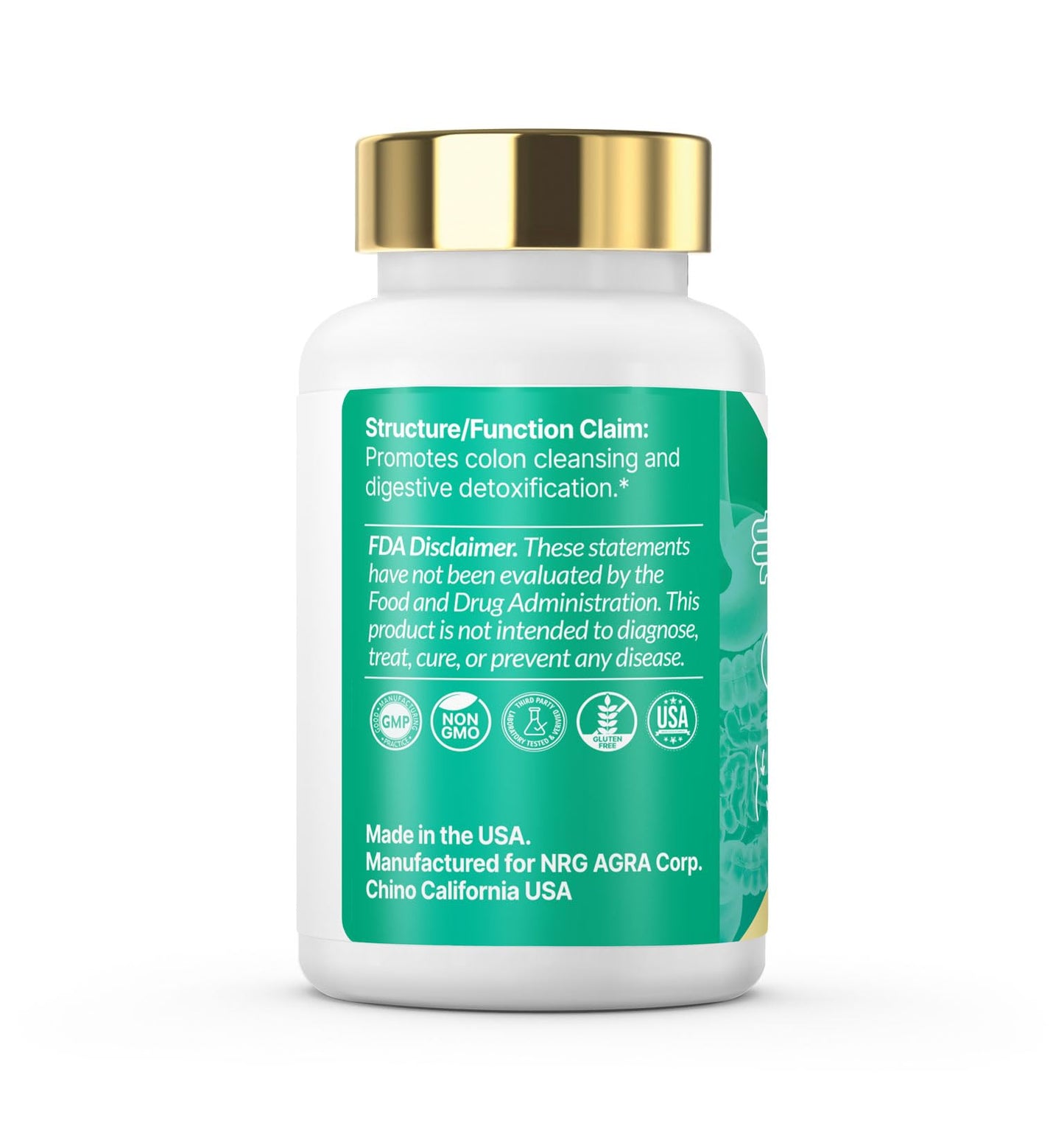 VXICDE OxyFlush Digestive Support Dietary Supplement with Magnesium Oxide and Botanical Extracts, 60 Capsules
