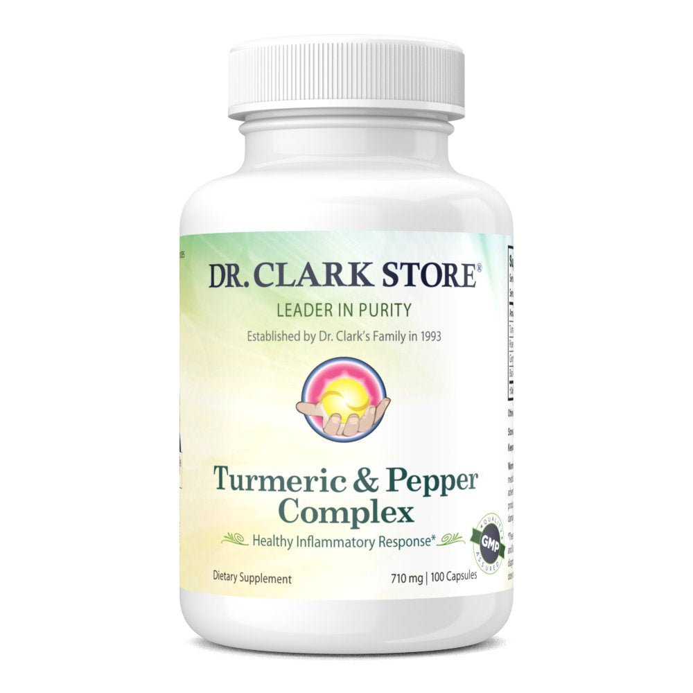 Dr Clark Store Turmeric & Black Pepper Extract 710mg Capsules, 100 Capsules