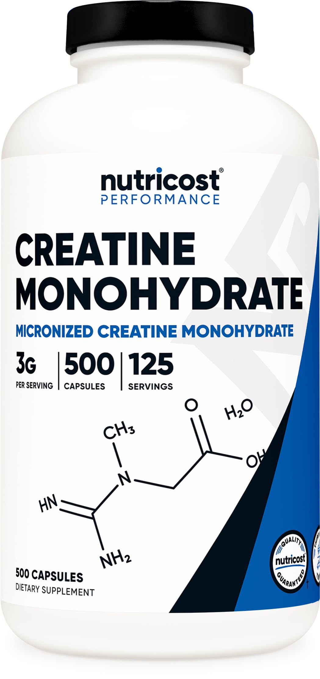 Nutricost Micronized Creatine Monohydrate Capsules, 500 Count