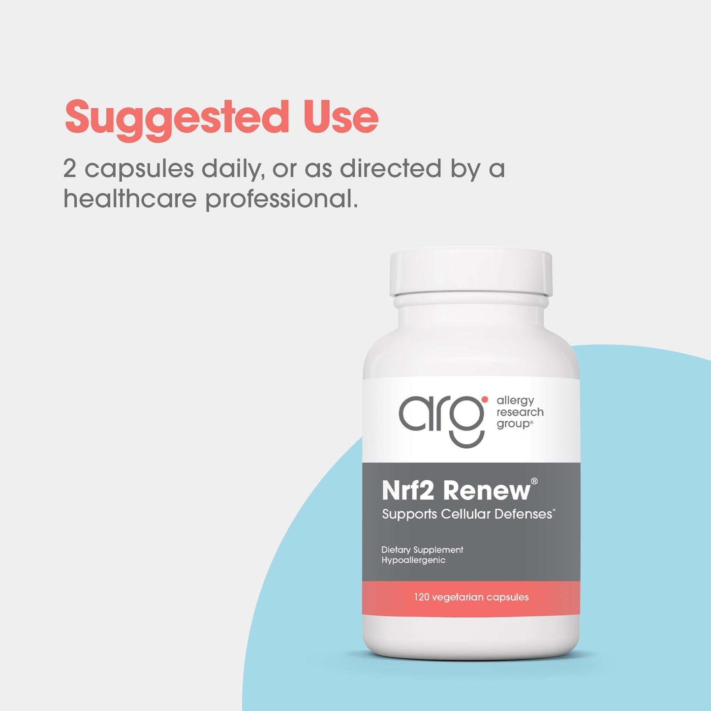 Allergy Research Group Nrf2 Renew Sulforaphane NRF2 Activator Capsules 120