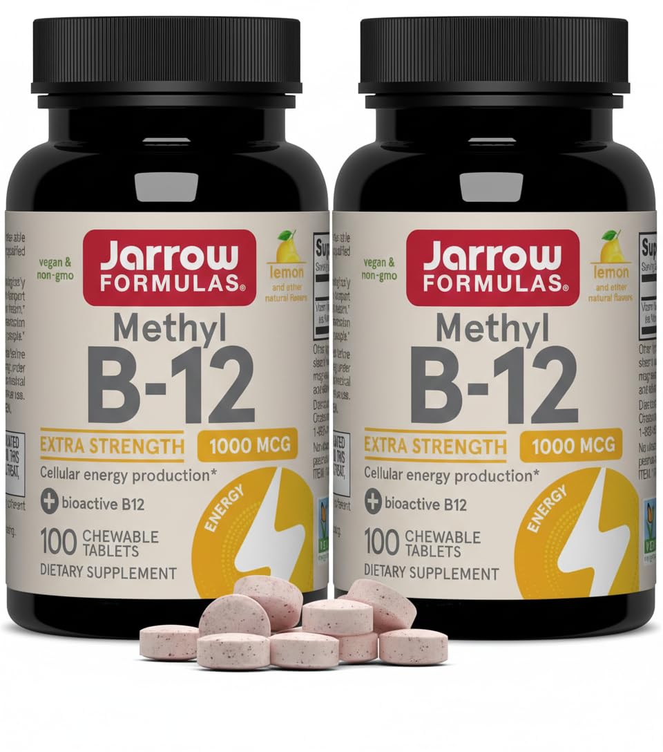 Jarrow Formulas Methyl Vitamin B-12 1000 mcg Gummy, 200 Gummies