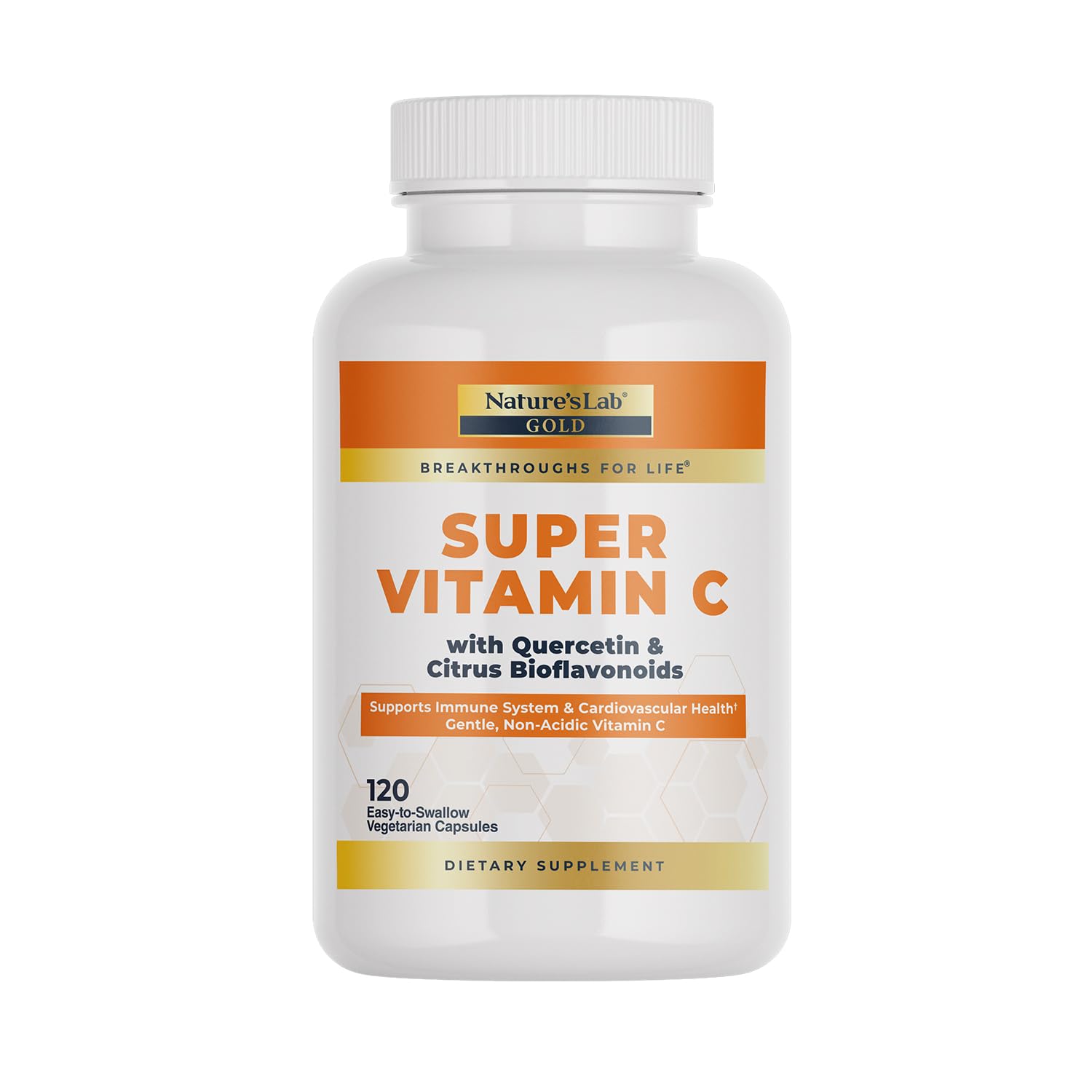 Nature's Lab Gold Super Vitamin C 1000mg Capsules 120 Count