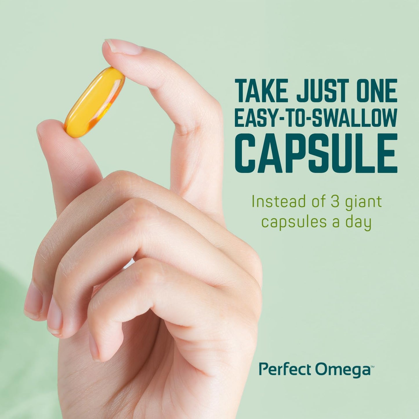 Therabotanics Perfect Omega 3 Wild Alaskan Fish Oil, EPA DHA, Heart & Brain Health Softgels 30 Count