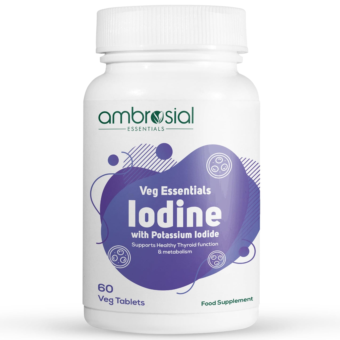 Ambrosial Iodine 5000mcg Tablets, 60 Count