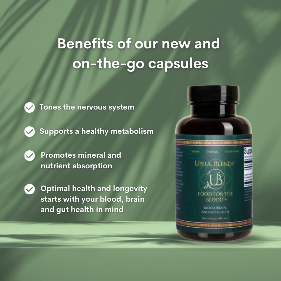 UPFUL BLENDS Food for The Blood+ Capsules, 1 Capsule