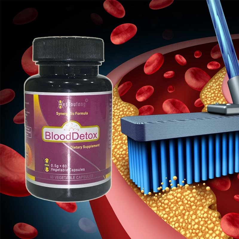 Heshoutang BloodDetox Market Proven Herbal Blood Cleanser 60 Capsules