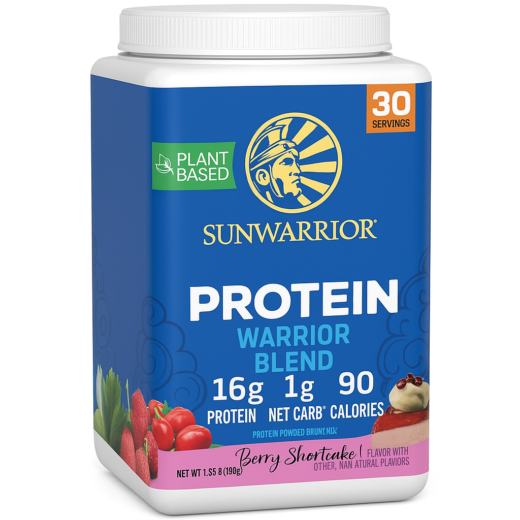 Sunwarrior Organic Plant Based Protein Powder Set Berry & Chocolate