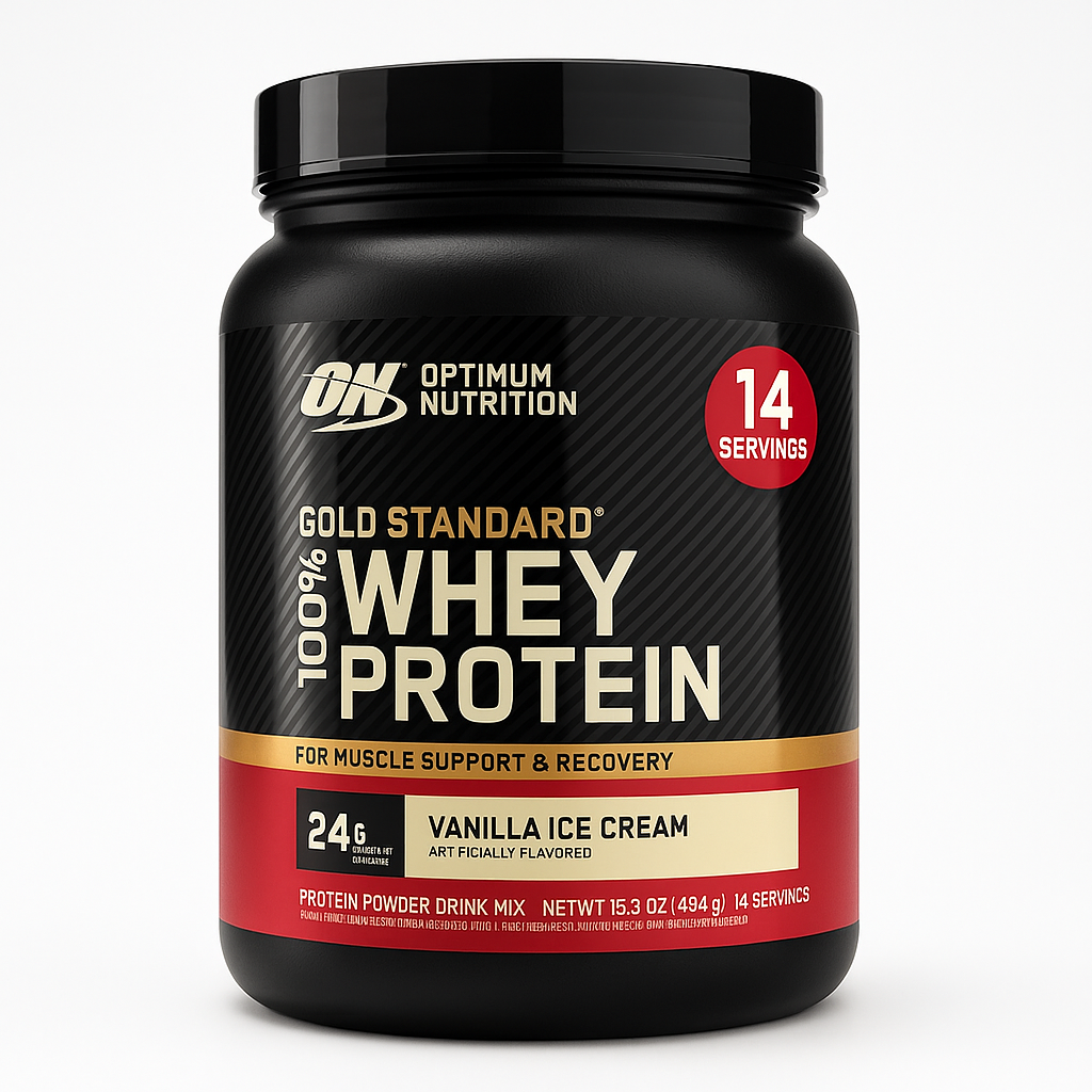 Optimum Nutrition Gold Standard Whey Protein Powder, 1 Pound