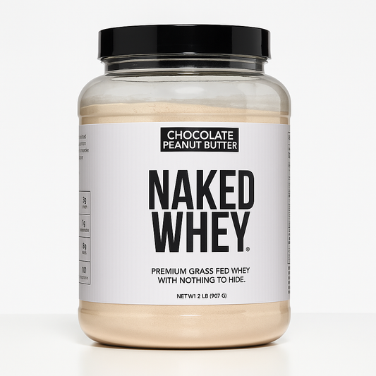NAKED Whey Chocolate Peanut Butter Protein Powder 2 Pound Pack of 1