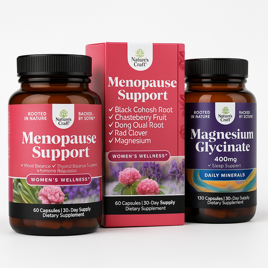 Nature's Craft Menopause & Magnesium Glycinate Capsules (180 Count)