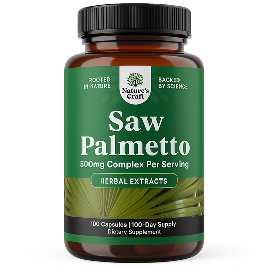 Nature's Craft Saw Palmetto Prostate Support Capsules - 100 Count