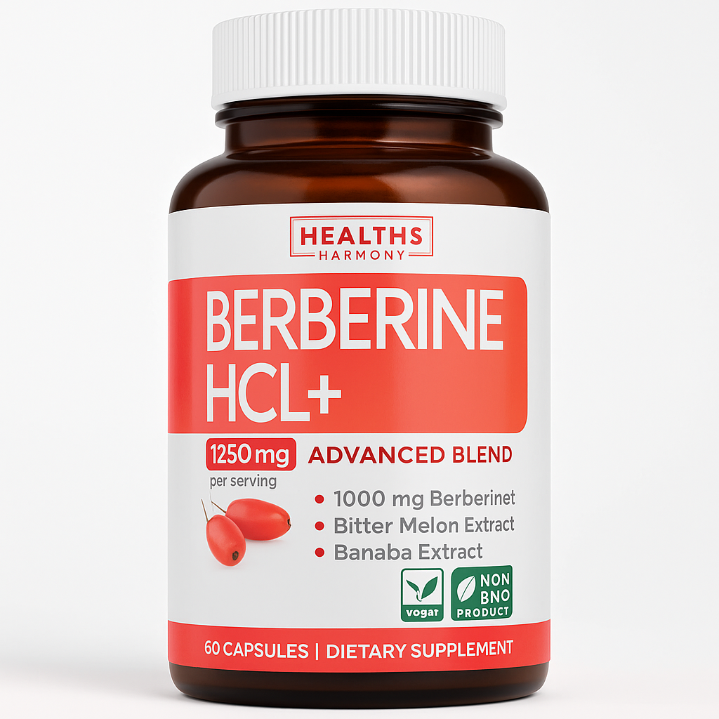 Healths Harmony Berberine Supplement Capsules - 60 Count