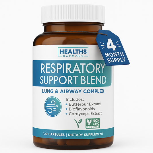 Healths Harmony Respiratory Lung Health Supplement Capsule 120 Count
