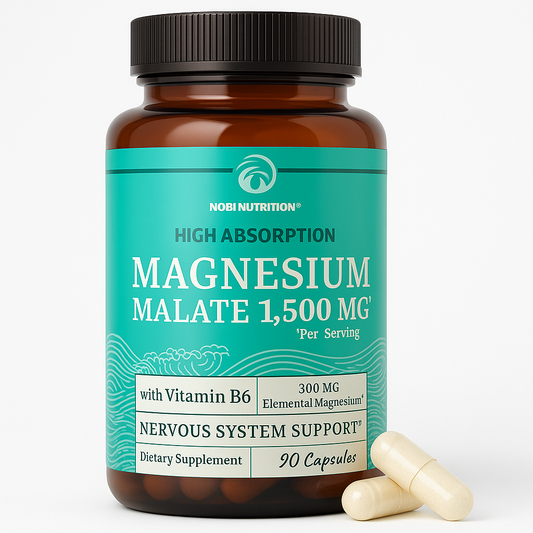 Nobi Nutrition Magnesium Malate 1500MG Capsule 90 Count