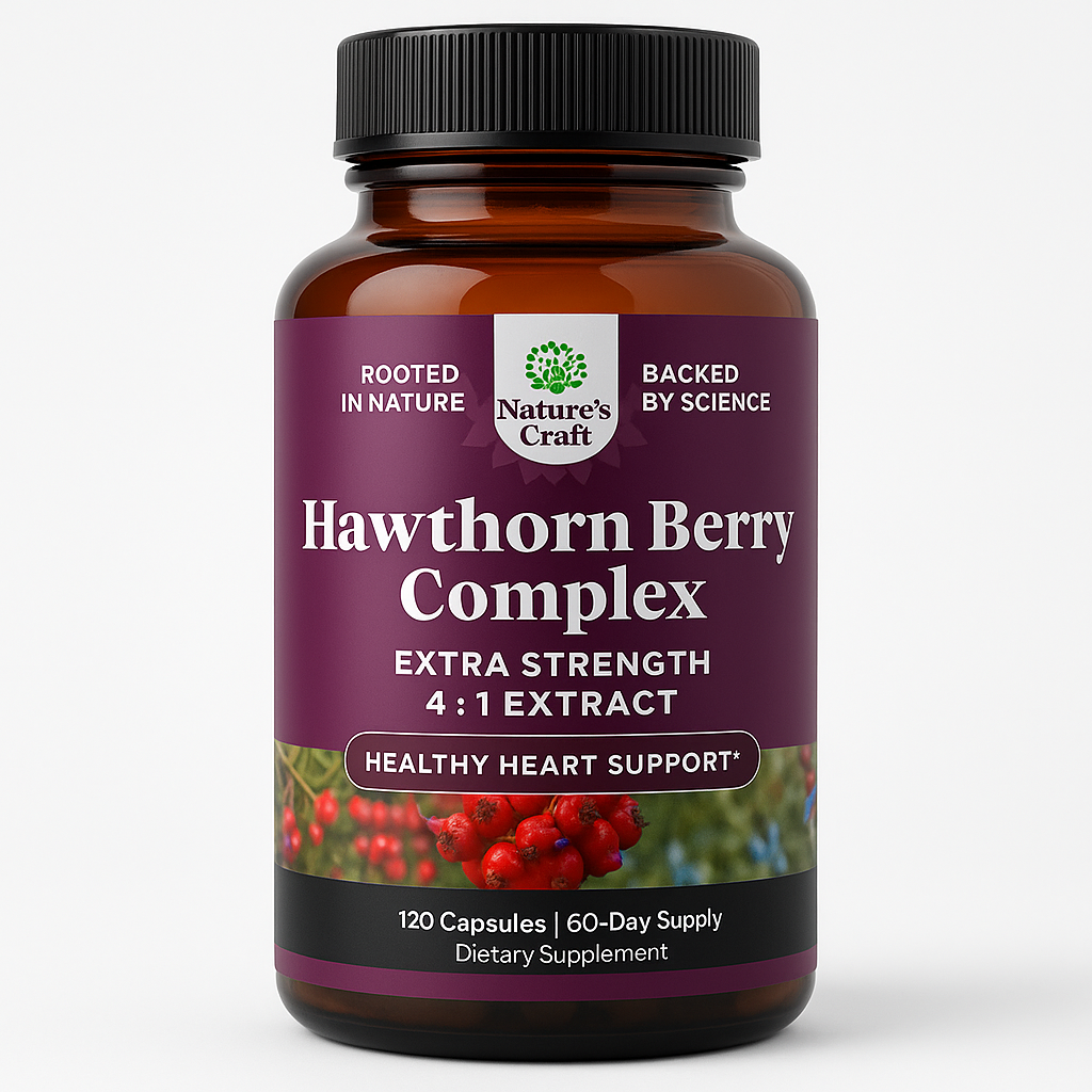 Nature's Craft Hawthorn Berry Capsule 120 Count