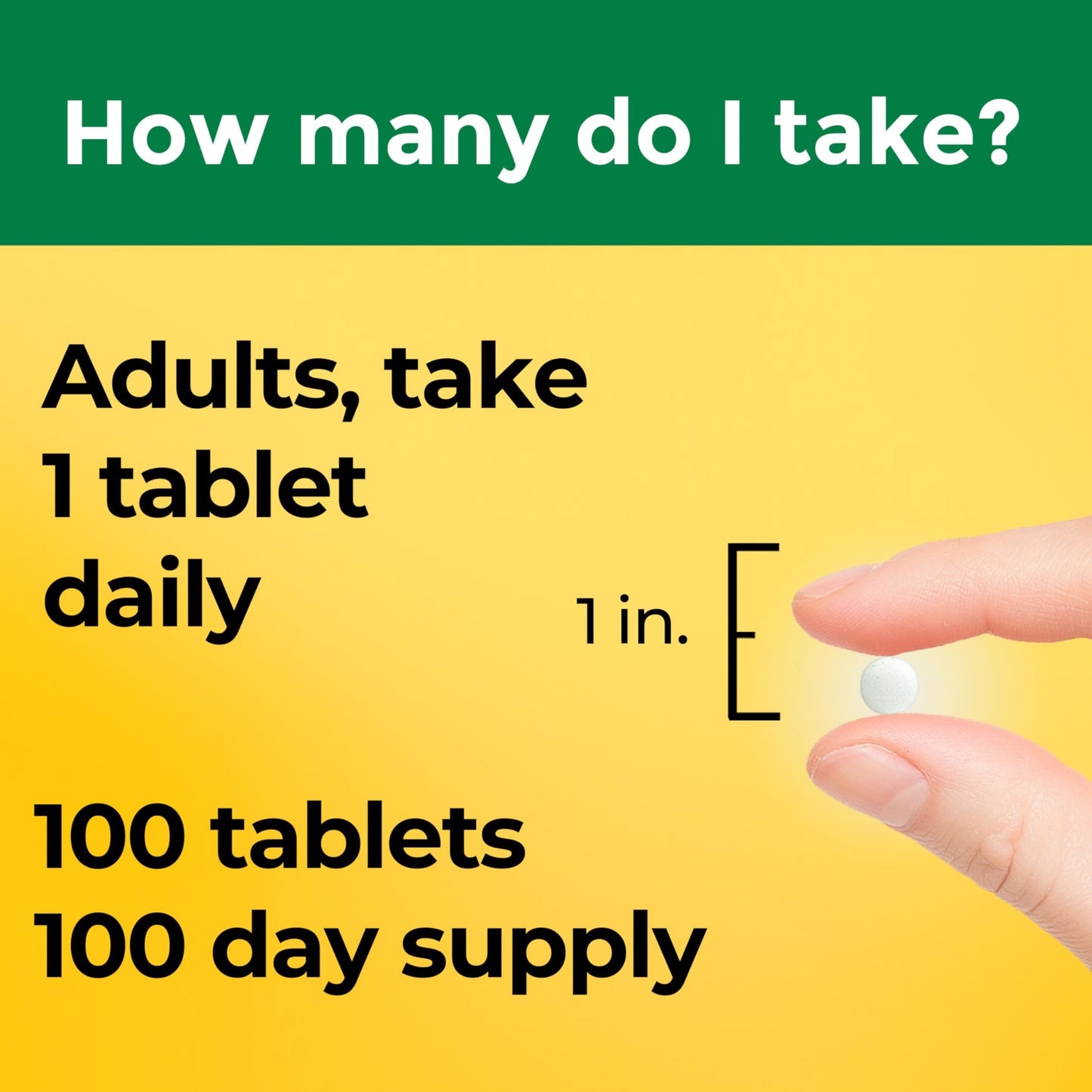 Nature Made Vitamin D3 2000 IU (50 mcg) Tablet, 100 Tablets