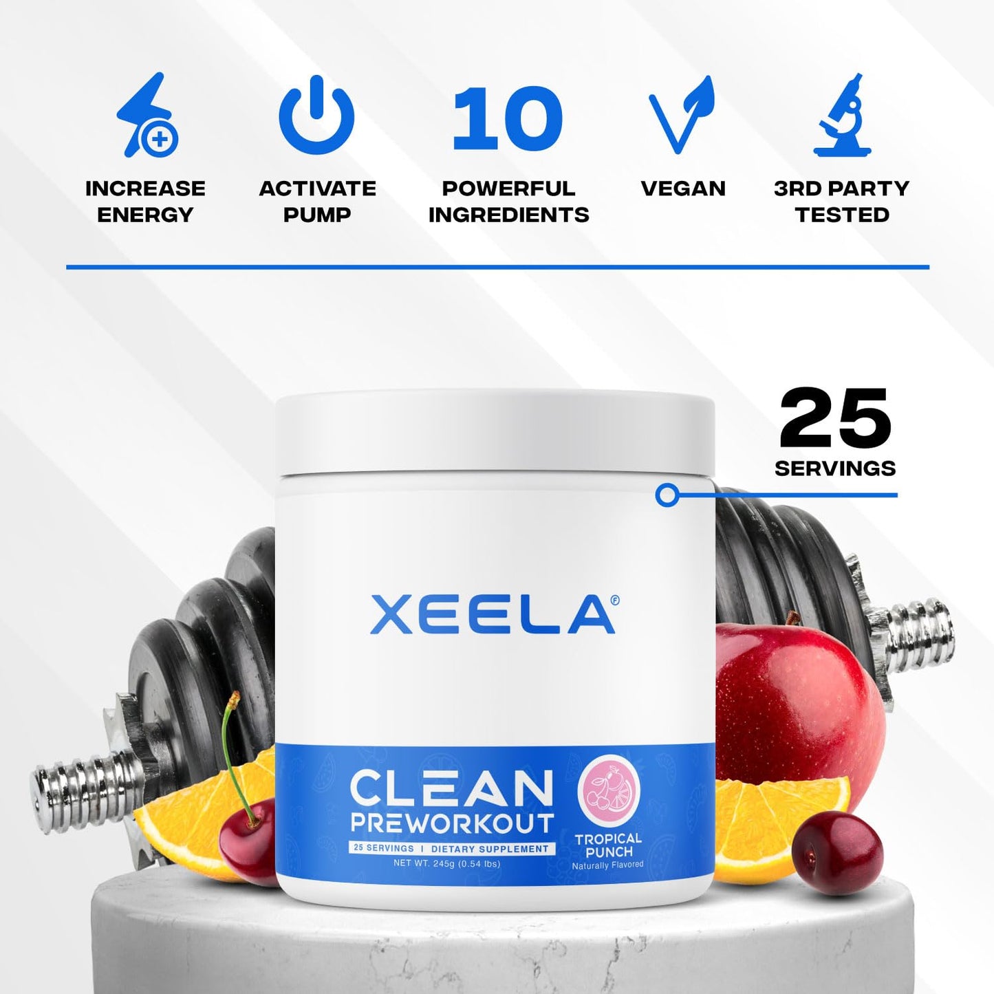 XEELA Pre Workout Powder 7.84 Ounce