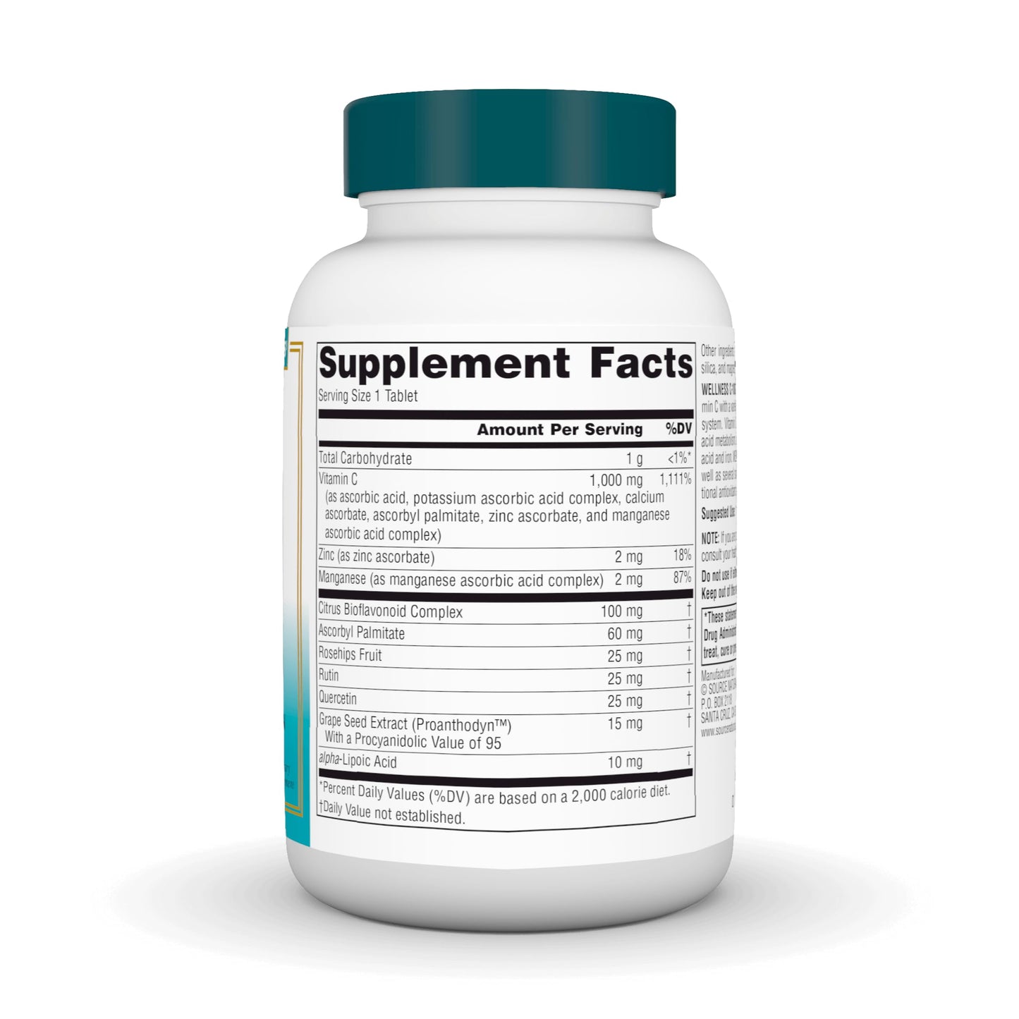Source Naturals Wellness C-1000 Tablets, 50 Count