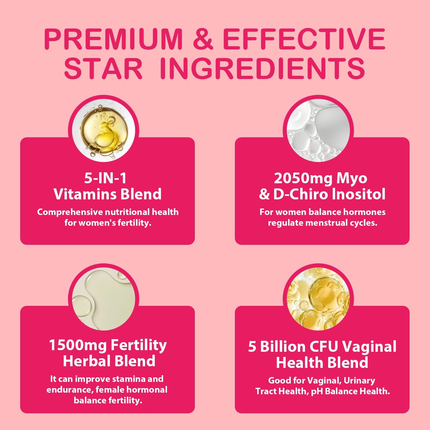 Tbivfller Fertility Prenatal Vitamins Gummies, 60 Count