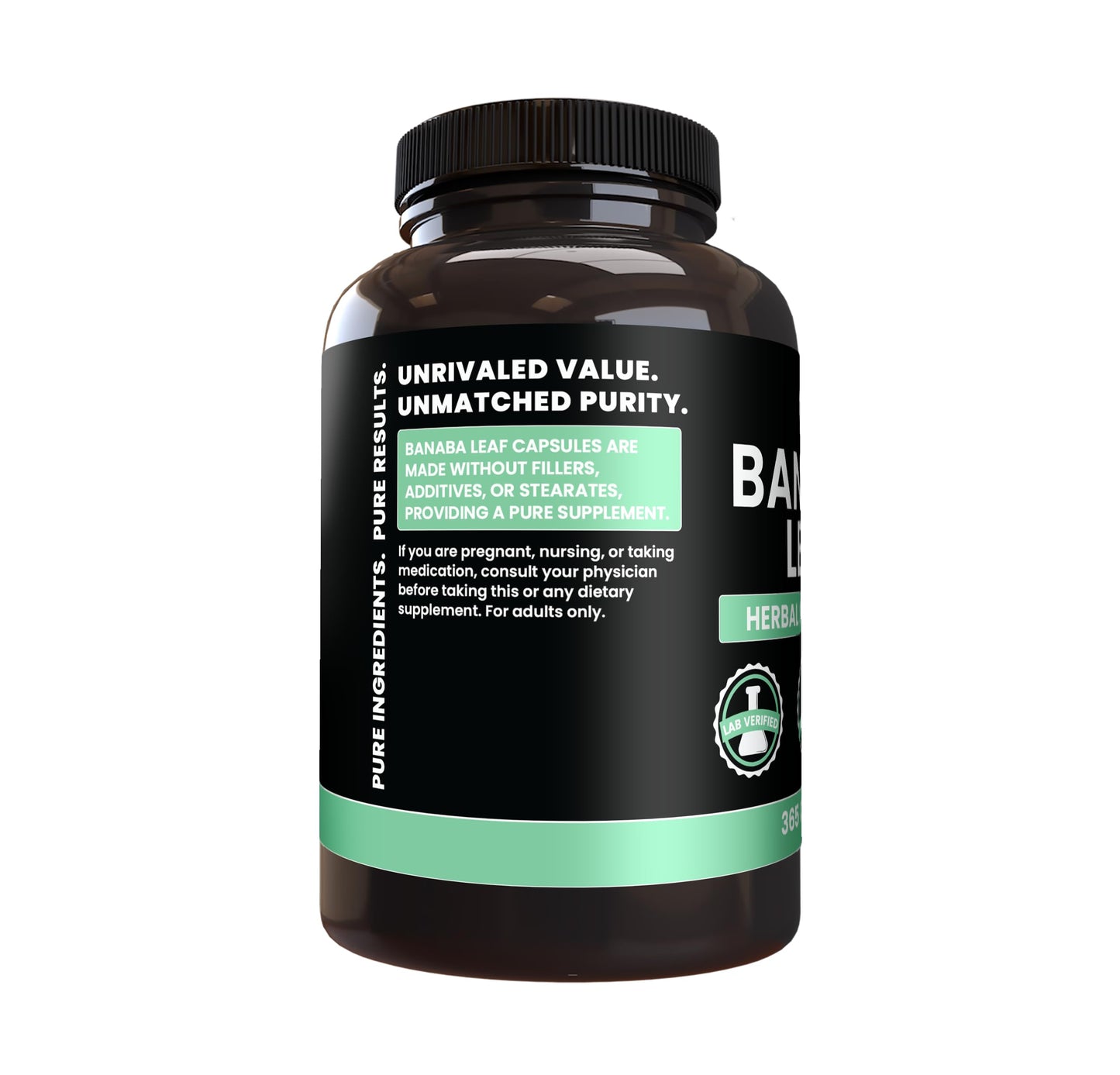 PURE ORIGINAL INGREDIENTS Banaba Leaf Extract Capsule 365 Count