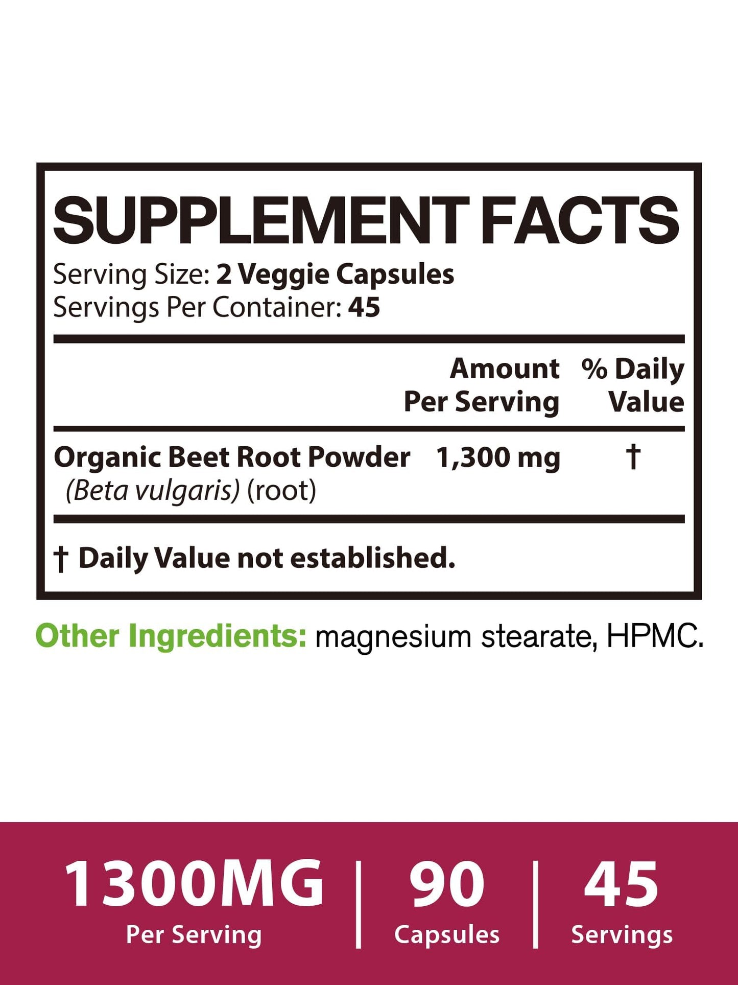 Vitacook Beet Root Capsules 90 Count