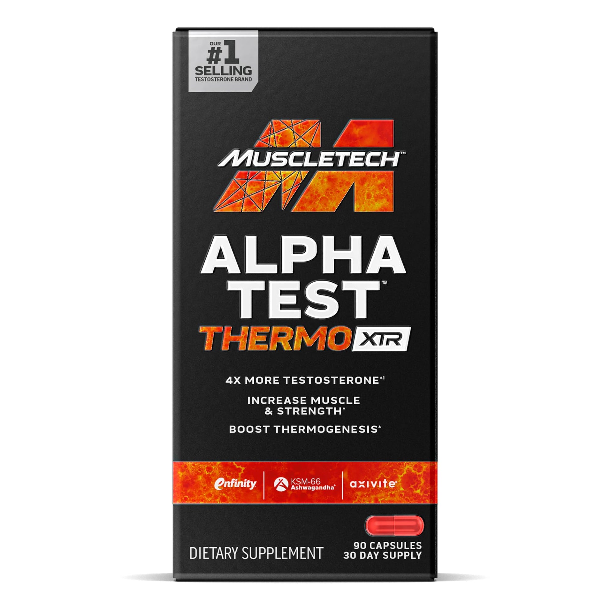 MuscleTech AlphaTest Thermo XTR Capsule 90 Count