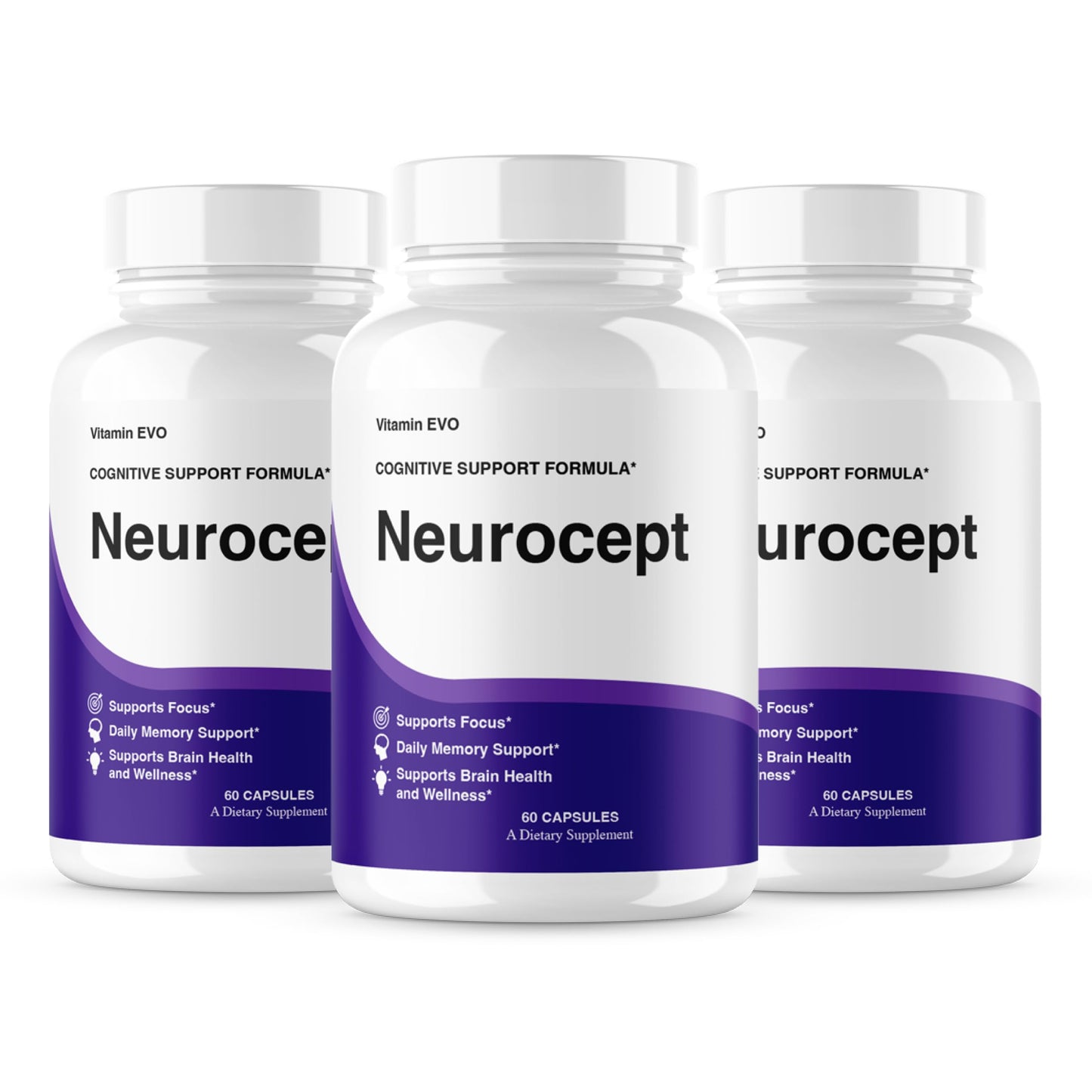 Vitamin Evo Neurocept Brain Supplement Capsules, 60 Capsules