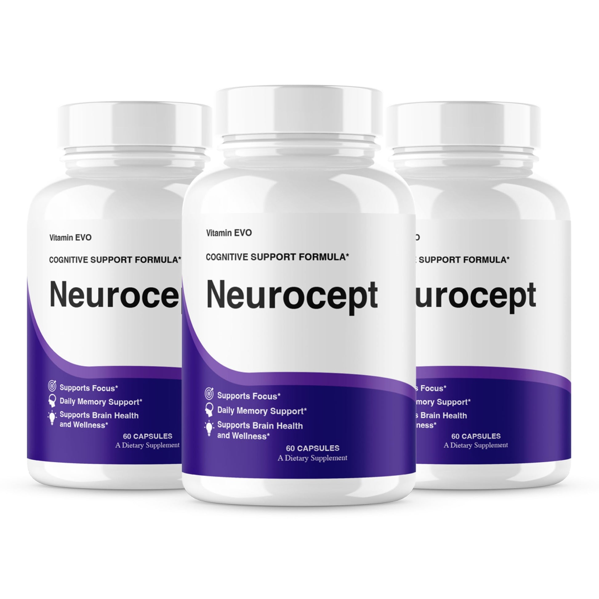 Vitamin Evo Neurocept Brain Supplement Capsules, 60 Capsules