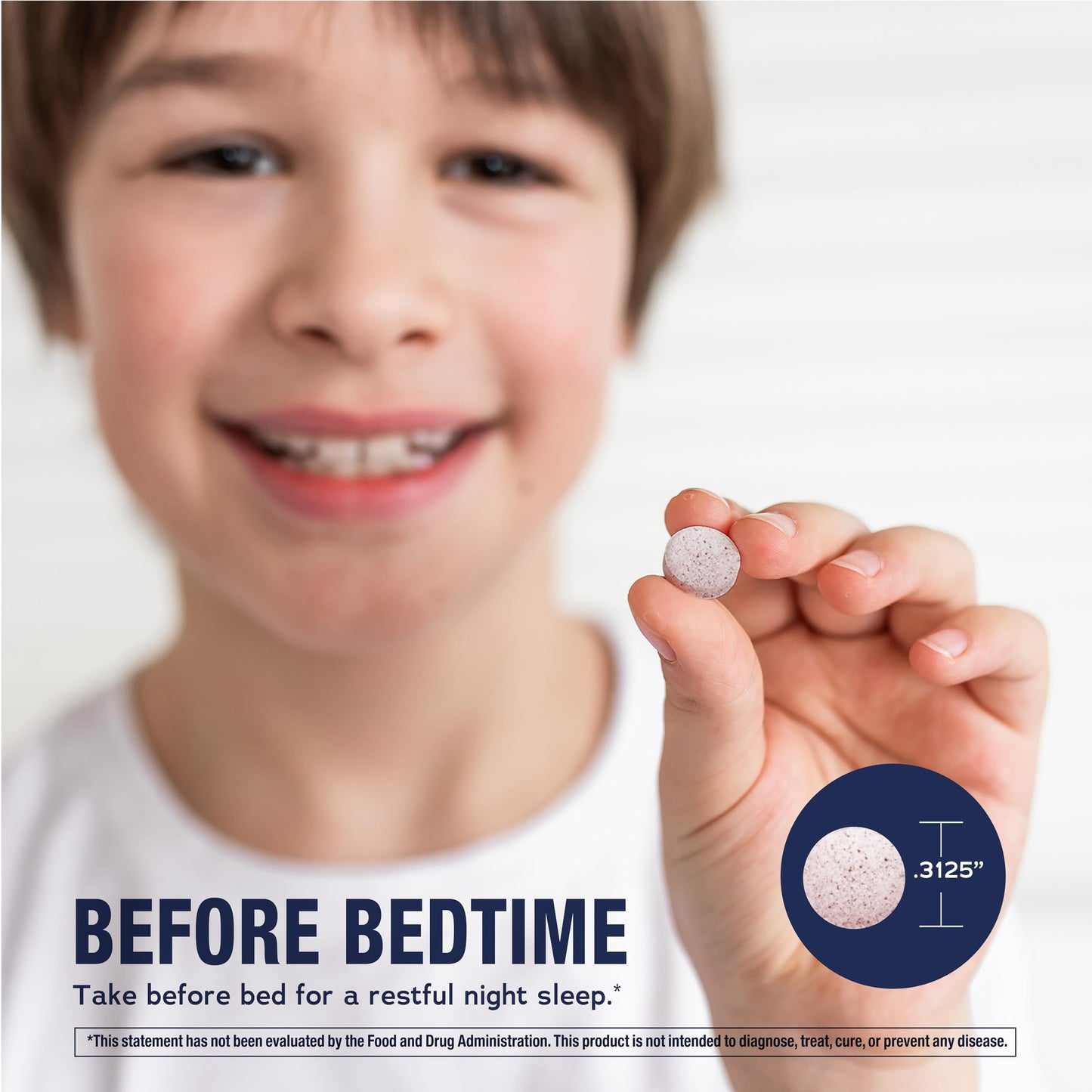 Natural Vitality Kids Calm Sleep Melatonin Tablet 60 Count