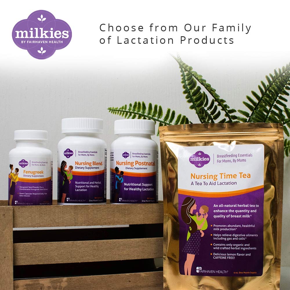 Milkies Nursing Postnatal Vegetarian Supplement for Breastfeeding Women with Vitamin D and B, Nutritious Breast Milk Multivitamin Capsule 1