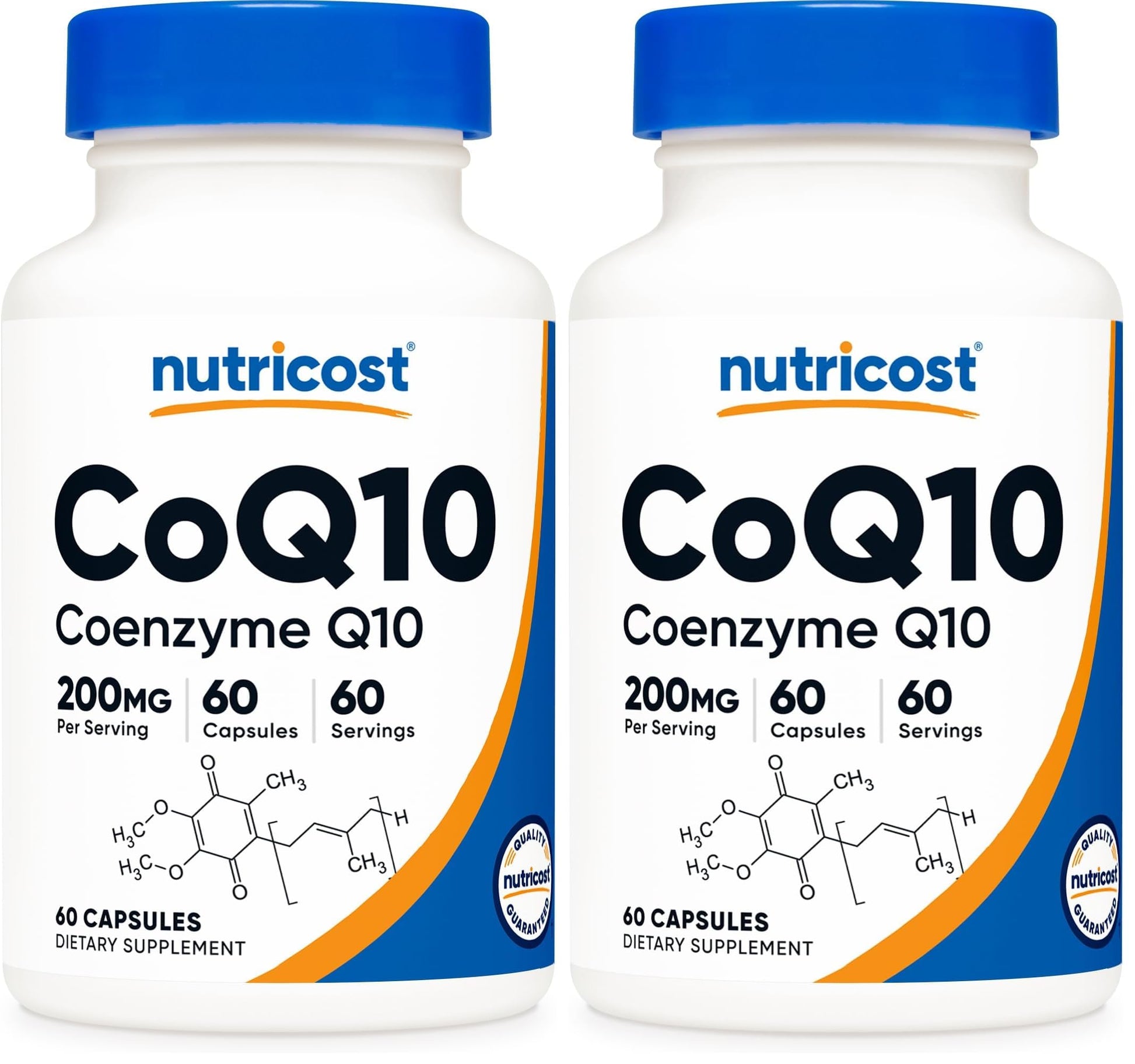 Nutricost CoQ10 200mg Vegetarian Capsules, 120 Count