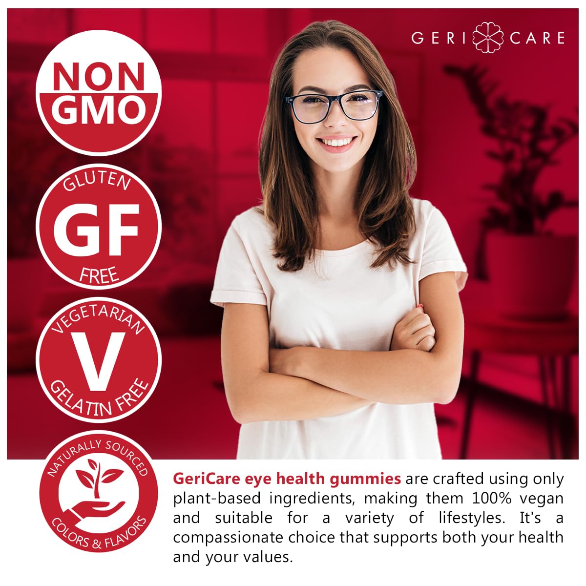 GeriCare Eye Support Gummies, 60 Gummies