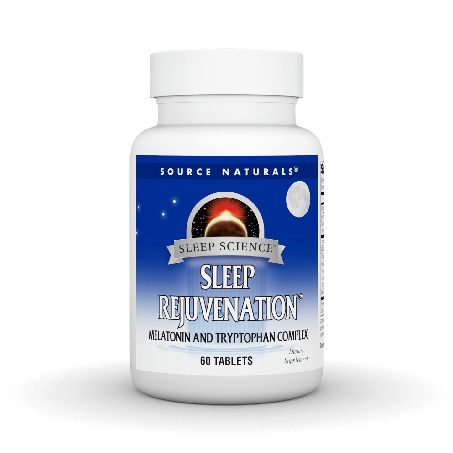 Source Naturals Sleep Science Sleep Rejuvenation, Melatonin and Tryptophan Complex for Restful Sleep Support, 60 Tablets