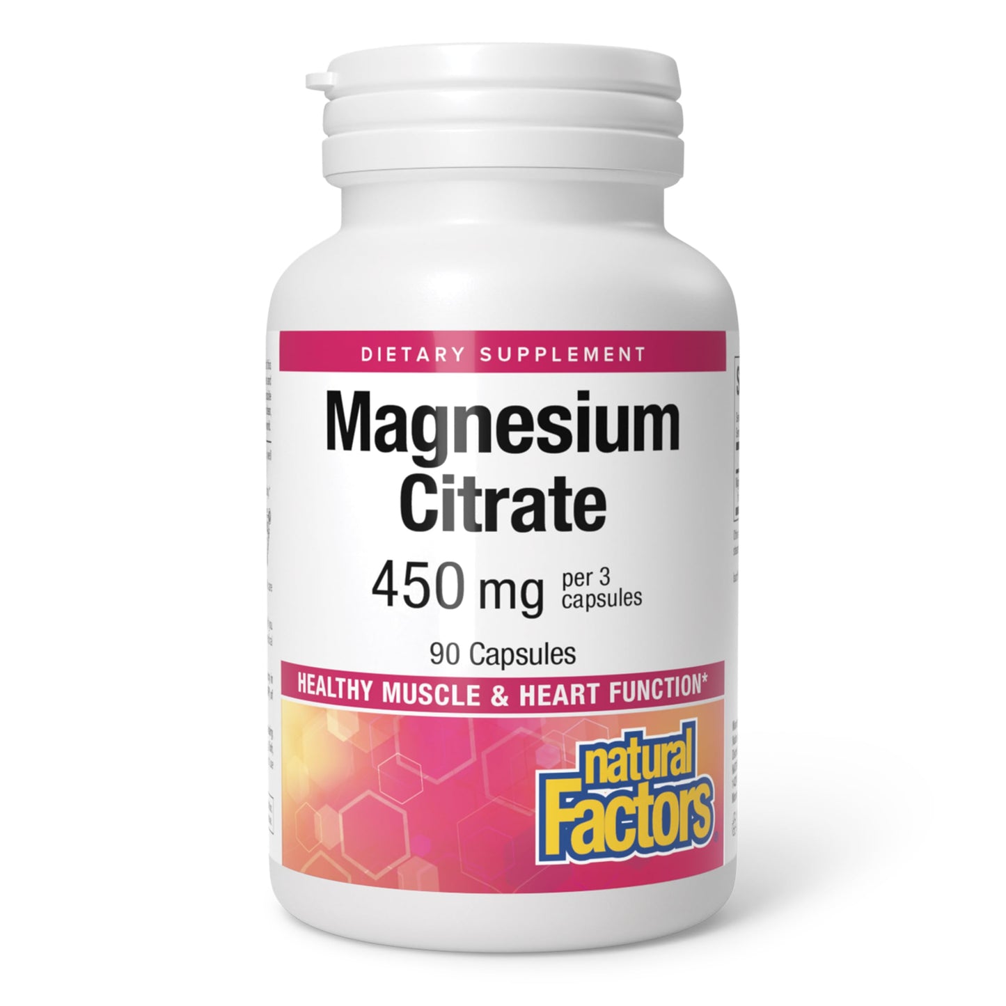 Natural Factors Magnesium Citrate Capsules 90 Count