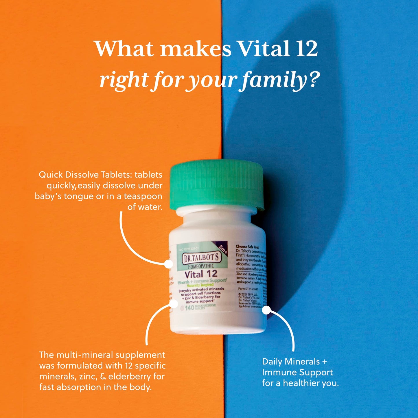 Dr. Talbot's Vital 12 Tablets, 140 Count