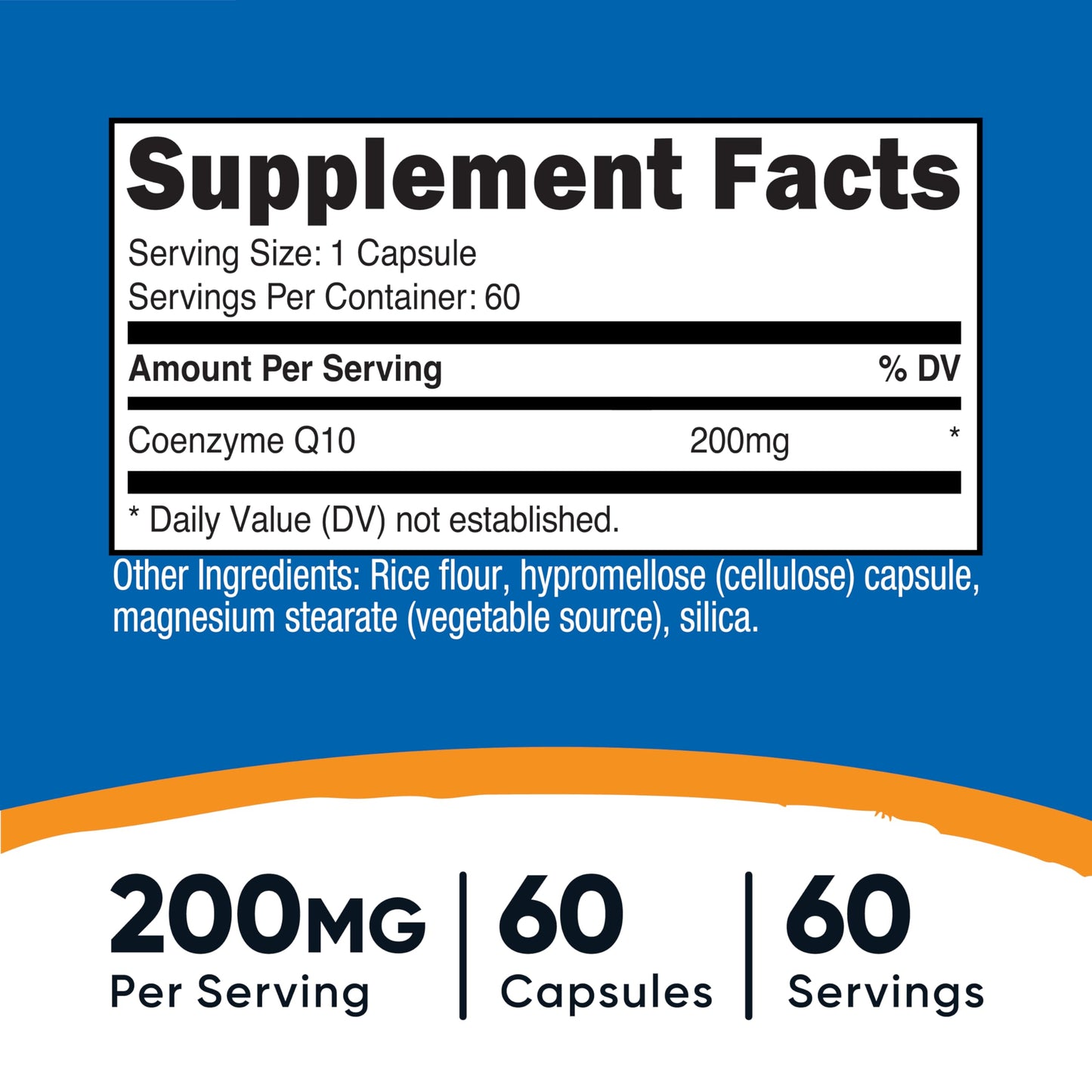 Nutricost CoQ10 200mg Capsules 60