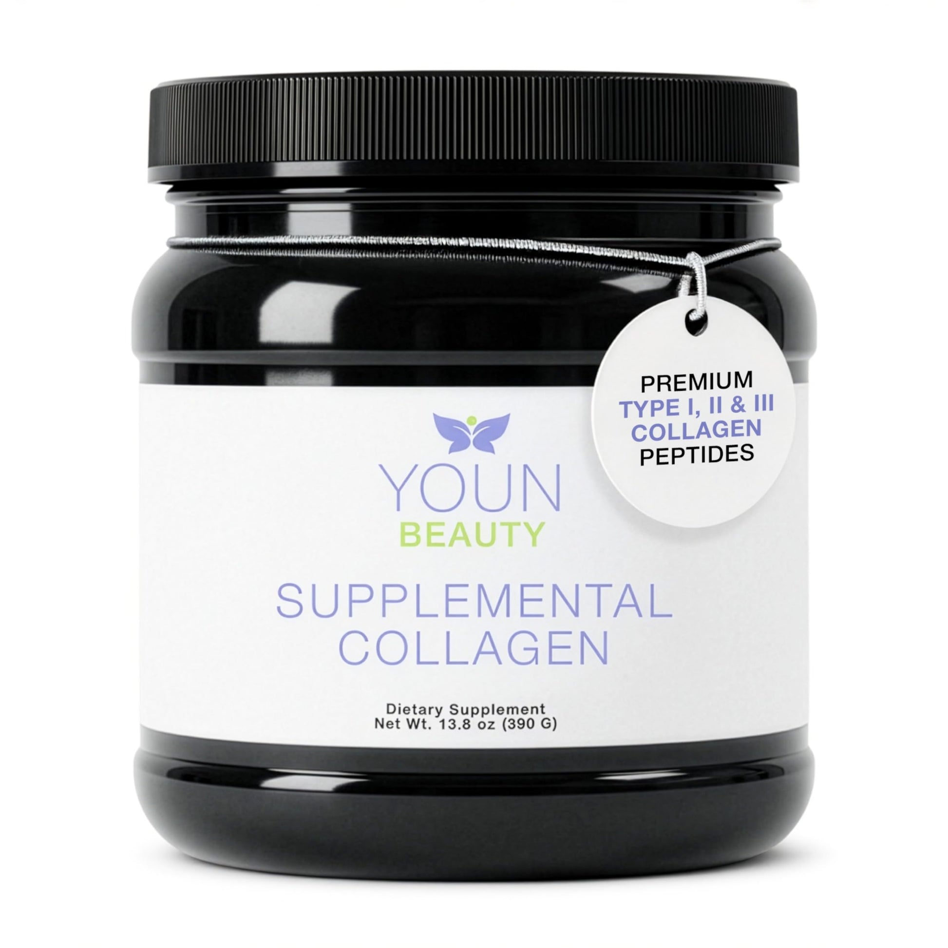 YOUN Beauty Supplemental Collagen Powder, 13.8 oz