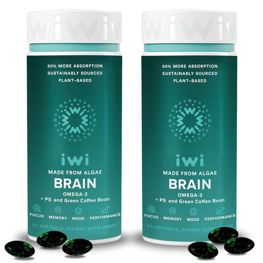 Iwi Brain Omega-3 Softgels, 120 Count
