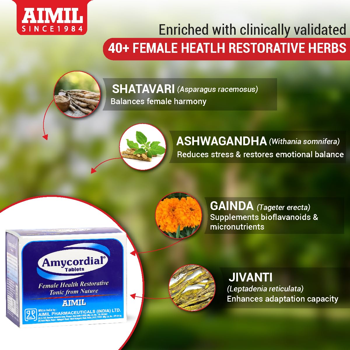AIMIL Amycordial Tablets 60 Tablets