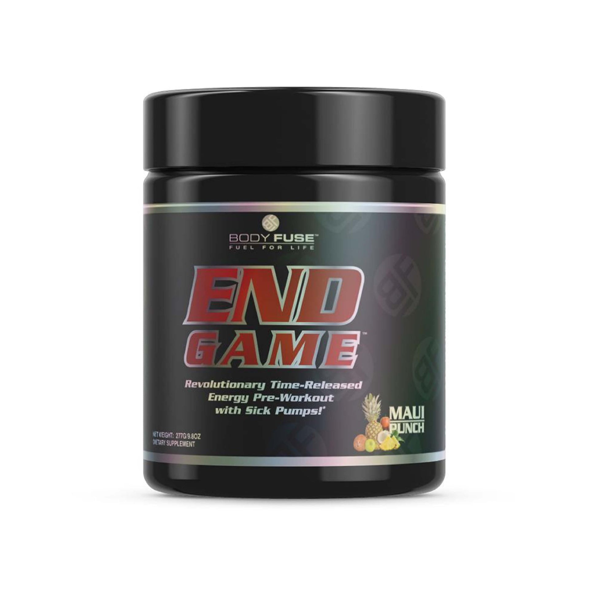Body Fuse End Game Time-Release Pre-Workout Powder Supplement, 9.77 Ounce