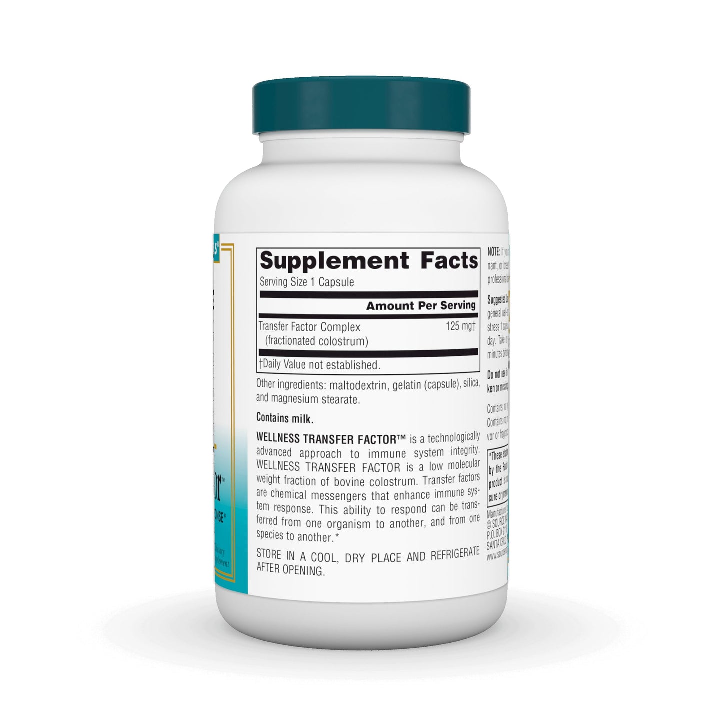 Source Naturals Wellness Transfer Factor 125mg 30 Capsules