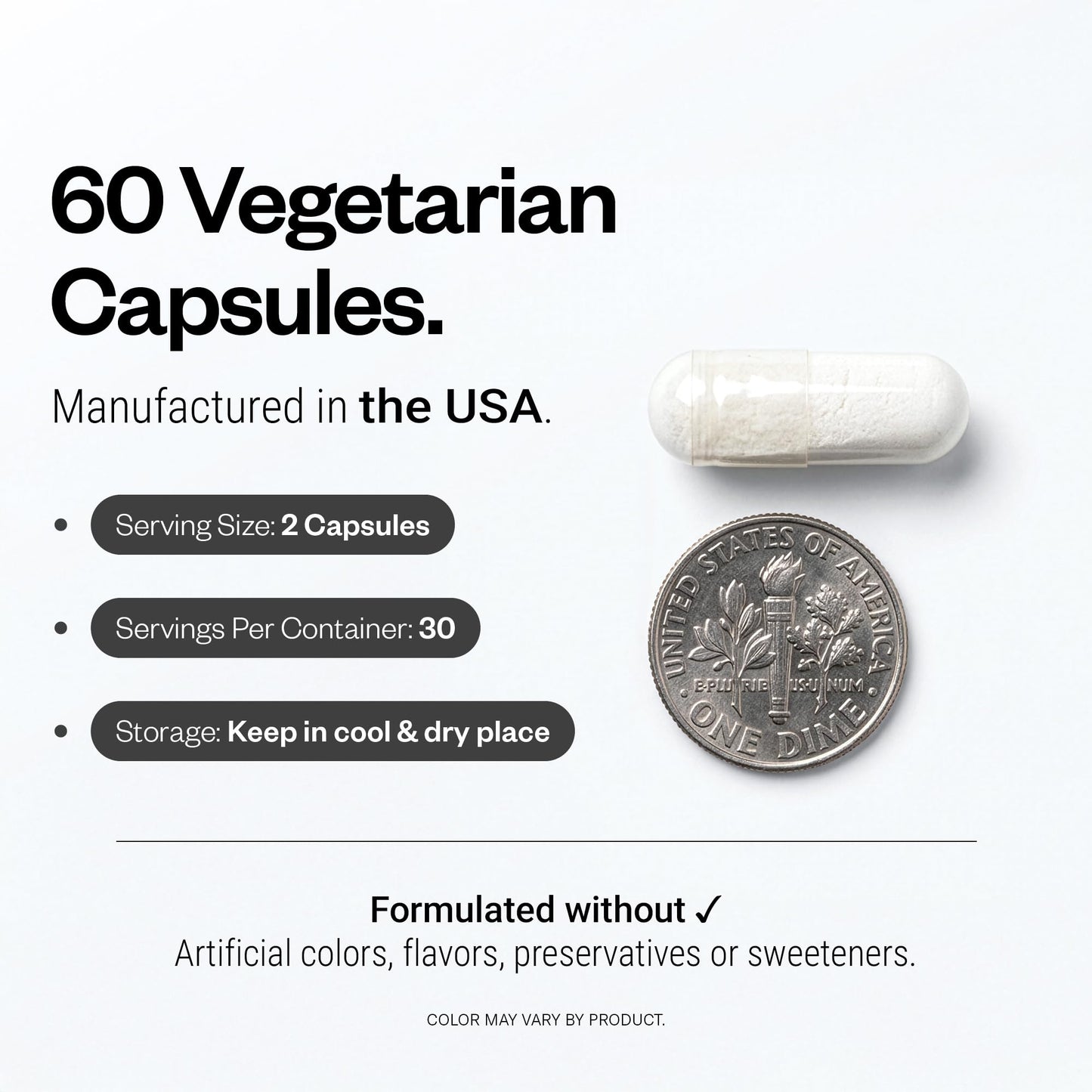 Supersmart 90% Baicalin 500mg per Day (Scutellaria Baicalensis) Chinese Skullcap Extract Capsule, 60 Count