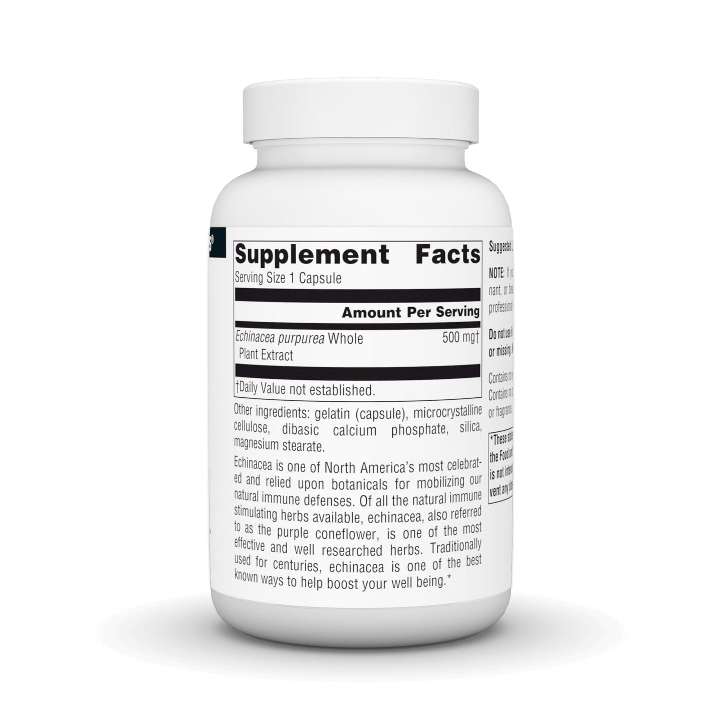 Source Naturals Echinacea Root Extract Capsules 100 Capsules